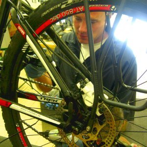 work in our bike hire workshop