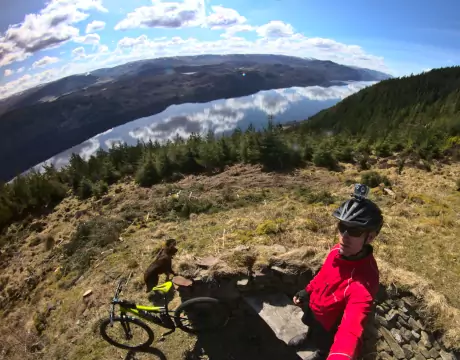 Mountain biker on the Great Glen Way | Loch Ness 360 High Route