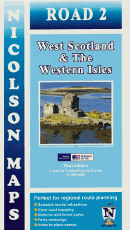 Western Scottish highlands road map